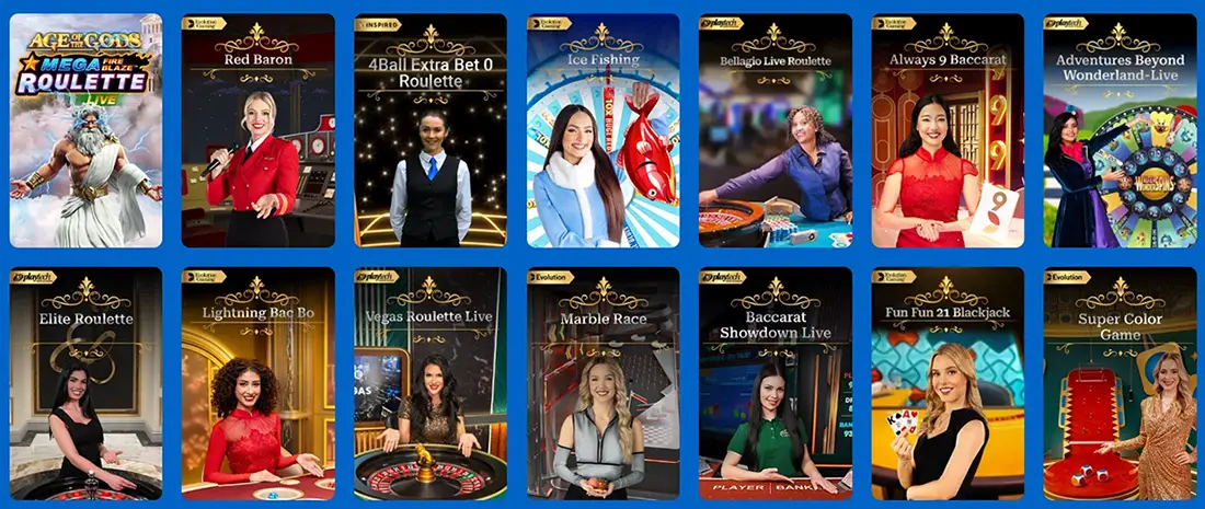 Monster Casino live section